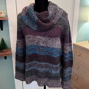 Indigo/Great Northwest Cowl Neck Sweater